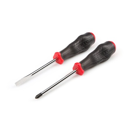 Tekton High-Torque Chrome Blade Screwdriver Set, 2-Piece (#2, 1/4 in.) DRV43002